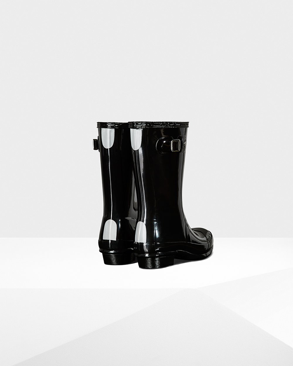 Botas De Agua Hunter Niños Negras Original Big Gloss 026483-ASV